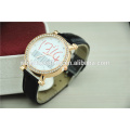 innovative 1314 crystal leather lover wrist top brand luxury couple watch